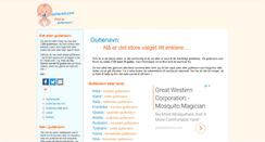 Desktop Screenshot of guttenavn.com